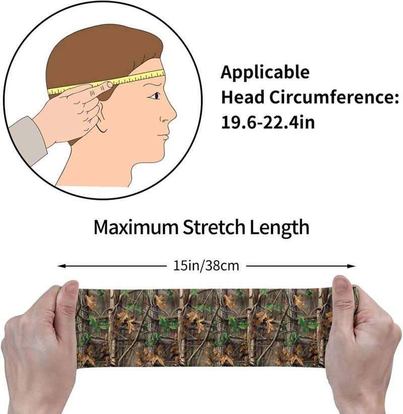 Gianlaima Sports Sweatband Head Bands for Women Men Sweat-Absorbing Headbands Suitable for Running Yoga Fitness Football Exercise - Image 3